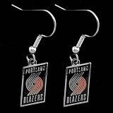 NBA Portland Trail Blazers Team Logo Dangle Earrings