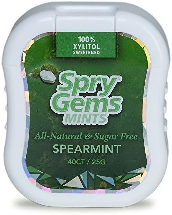 Spry Gems Spearmint Mints 40 Count