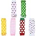 KF Baby Girls Toddler Cozy Soft Leg Warmers, Set of 6 Pairs
