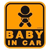 セーフティーサイン BABY IN CAR ウインドウステッカー 内貼 特殊吸盤 SF-19