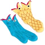K. Bell Women's 2-Pack Wide Mouth Fish Crew Socks