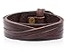 Regetta Jewelry Authentic Leather Casual Mens Brown Cuff Bangle Bracelet