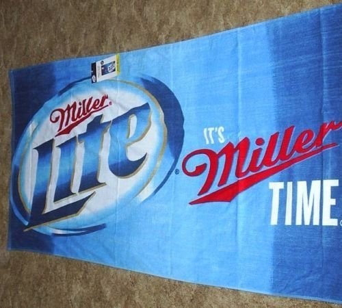 Miller Lite Beach Towel (30 X 60 Inches)