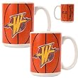 Golden State Warriors 2pc Ceramic Gameball Mug Set - Primary Logo NBA Basketball