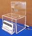Donation Box Oblong W/lock Keys Sign Holder and Business Card Holder