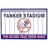 MLB Baseball 12 x 18 Metal Stadium Sign - New York Yankees - Yankee Stadium, The House That Ruth Built