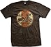 Last Stop Motorcycle Repair Mens Biker T-shirt, Vintage USA Choppers Since '69 Mens Shirt, X-Large, Brown