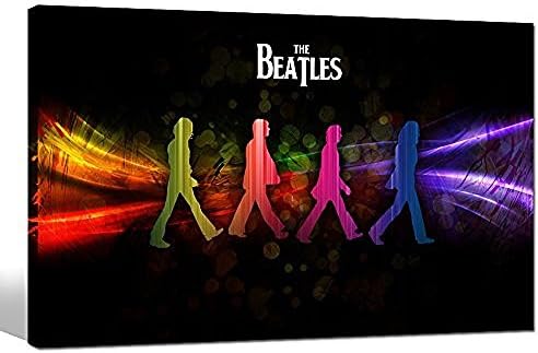 Home Decoration Canvas Prints Famous Rock B Beatles Poster Framed Music Canvas Wall Art for Living Room