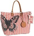 NEW AUTHENTIC JUICY COUTURE LARGE COASTAL TOTE (Pink Stripe)