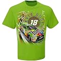 Kyle Busch #18 M&M's NASCAR Adult Speedbolt T-Shirt-Lime Green