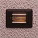 Architectural Bronze Acrylic Lens Step Light with Louver Face