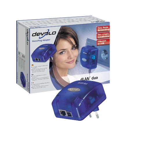 Devolo MicroLink dLAN duo Netzwerkadapter USB und Ethernet 14 MBit (Netzwerk aus der Steck Preisvergleich