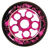 Madd Gear MGP Aero Core 100-Black Wheels with Core Print (Pink - 100-millimeter)