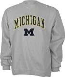 Michigan Wolverines Grey Tackle Twill Crewneck Sweatshirt