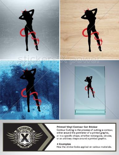 Decal Vinyl Stickers Sexy Girl Woman Car Window Motorcycle Helmet,Truck,Vinyl Art Decor Laptop Notebook Doors Size: 4 X 2 Inches Vinyl color print