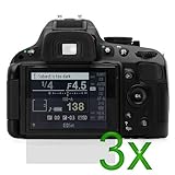 GTMax 3 x Premium Clear LCD Screen Protector guard for Nikon D5100 SLR Digi ....