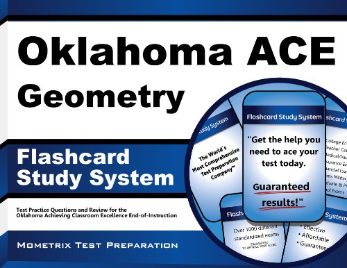 oklahoma ace geometry flashcard study system oklahoma ace test practice questions  exam review for the oklahoma