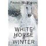 white horse in winter