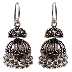 Dangle Earrings for Women Sterling Silver Jewellery 1.5 inches (ers270)