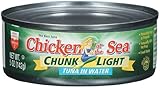 Chicken of the Sea Tuna Chunk Light Water, 5 Ounce Tins (Pack of 48)