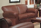 Monterey Leather Love Seat By Coaster Furniture