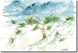 Dunes III by Derek McCrea - Ceramic Tile Mural 17 x 25.5 Backsplash
