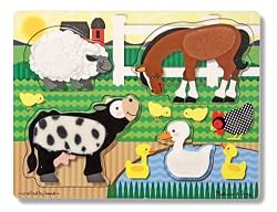 Melissa & Doug Farm Touch and Feel Puzzle