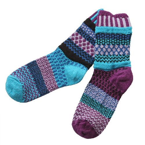 (ソルメイトソックス)Solmate Socks マルチカラー アシンメトリー ソックス メンズ&レディース RASPBERRY