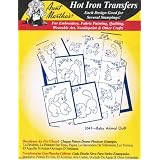 Baby Animal Quilt Aunt Martha's Hot Iron Embroidery Transfer by Aunt Martha's