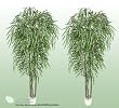 TWO 7' Artificial Weeping Willow Trees with Real Wood Trunks