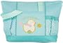 Baby Diaper Bag Teal and White Polka Dot Duckie Great For Gifts