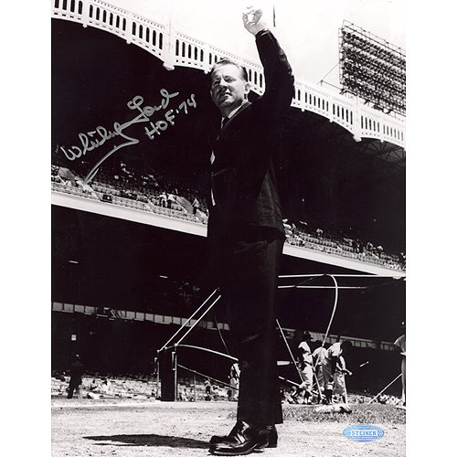 Steiner Sports MLB Whitey Ford Yankee Stadium Farewell Autographed 8-by-10-Inch Photograph with 