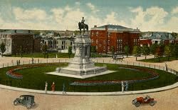 Richmond's Lee Circle, ca. 1915 - Fine-Art Gicl??e Photographic Print - 8"x10" Enlargement from a Classic Vintage Postcard