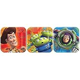 American Greetings Toy Story 3 Assorted Square Plate (8 Count), 7"
