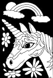 Velvet Poster 6 x9 - Unicorn Face