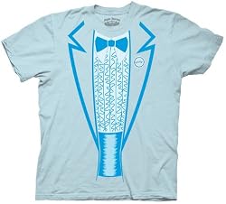 Dumb Dumber Tuxedo Tux Costume Light Blue T-Shirt Tee