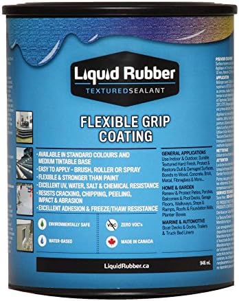 Liquid Rubber Textured Sealant - 1 Quart Can Medium Gray