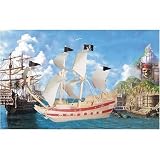 Pirate Ship 3D Woodcraft Construction Kit