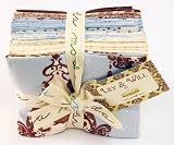 Moda LILY & WILL BLUE IVORY Fat Quarters 20 Fabric FQs
