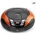 Lenco SCD-37 Tragbares UKW-Radio mit CD-Player (USB 2.0) orange