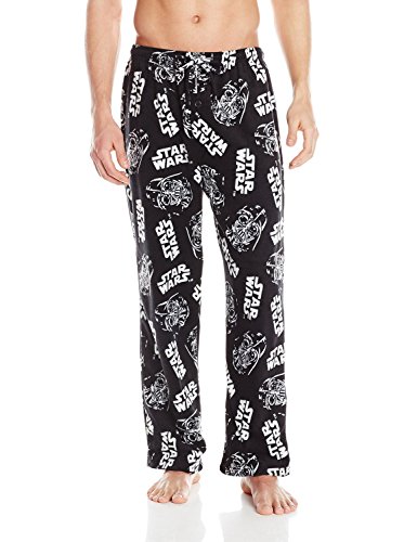 Star Wars Men's Microfleece Pajama Pant, Black, X-Large