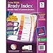 Avery(R) ExtraWide Ready Index(R) Table Of Contents Dividers, 1-5 Tabs, Multicolor
