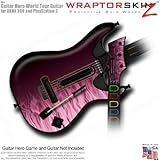 Fire Pink Skin fits Band Hero, Guitar Hero 5 & World Tour Guitars for XBOX 360 & PS3 (GUITAR NOT INC