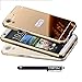 HTC Desire 626S Case, HTC Desire 626 Case, TabPow Mirror Case Series - Electroplate Bumper Bling Luxury Slim Hard Back Case Cover For HTC Desire 626S/626, Gold