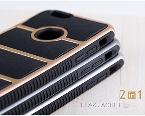 Iphone 6, 6s case TPU 4.7" Shockproof Hybrid Hard Bumper, Soft Case Cover for Apple Iphone 6&6s (Gold)