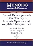 Recent Developments in the Theory of Lorentz Spaces and Weighted Inequalities (Memoirs of the American Mathematical Society)