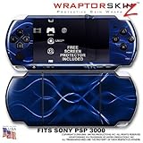 Abstract 01 Blue WraptorSkinz Skin and Screen Protector Kit fits Sony PSP 3 ....
