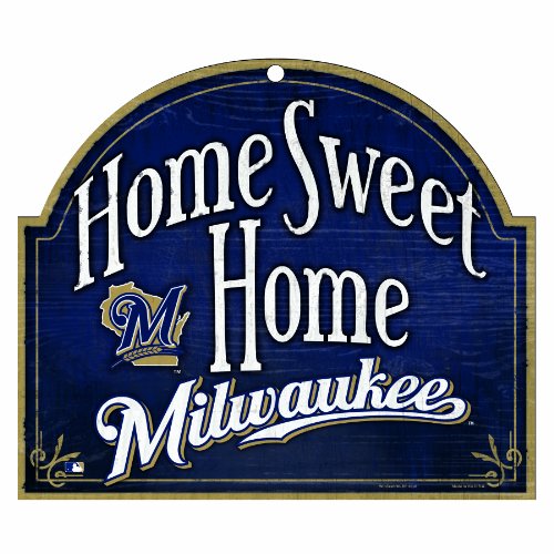 MLB Milwaukee Brewers 11-by-9 Wood 