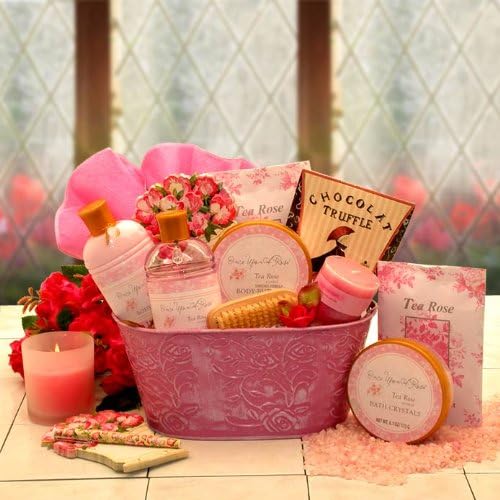 Gifts for Her Once Upon A Rose Spa Gift Basket