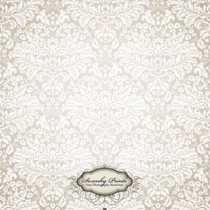 Swanky Prints LO-6DPS-BWOW 4' x 4' White/Light Vintage Vinyl Photography Backdrop